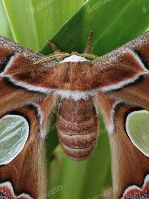 Preview: Windowed moth (Rothschildia lebeau)