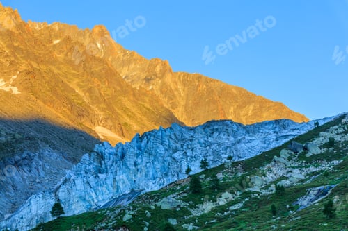 Preview: Argentiere Glacier in Chamonix Alps, France