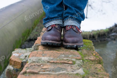 Preview: Worn out leather boots