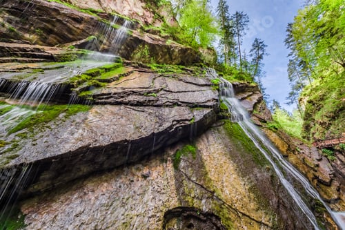 Preview: Beautiful Wimbach waterfalls in the Alps, Germany