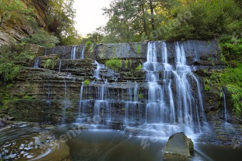 Preview: Small waterfall near village Ripit i Pruit, Catalonia, Spain