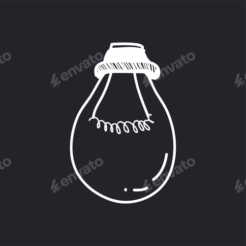 Preview: Vector of a lightbulb