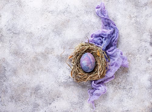 Preview: Easter eggs with stone or marble effect