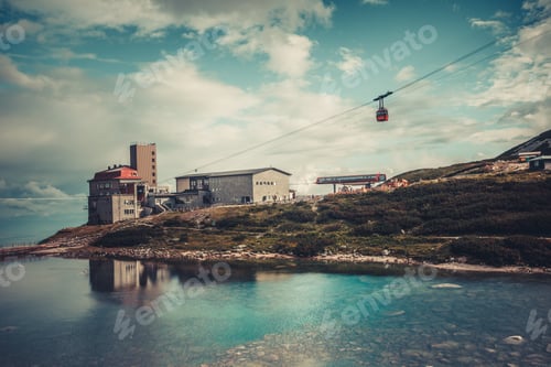 Preview: Cable car leading to the vacation resort. Tatras