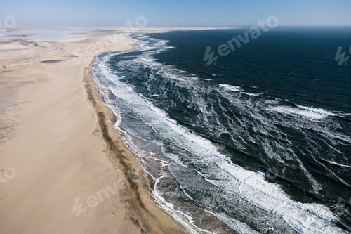 Preview: Aerial view of desert coastline