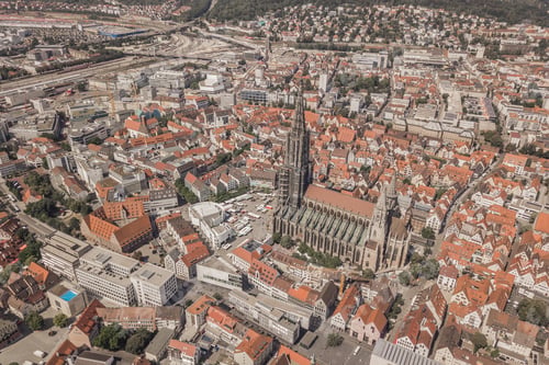 Preview: Aerial view of Ulm Minster