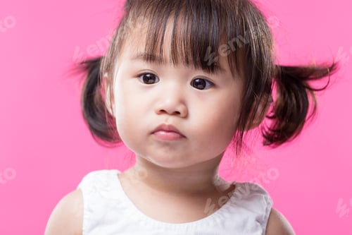 Preview: Baby girl with ponytail