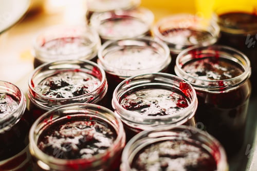 Preview: Jars With Sweet Tasty Yummy Red Jam