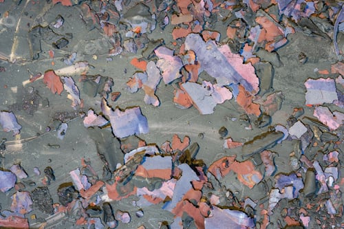 Preview: Destroyed Texture- Old Acrylic Paint. Crackle Surface- Abstract Pattern