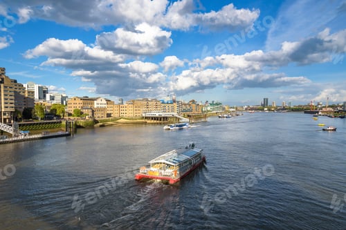 Preview: Boats on River Thames in London