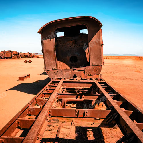 Preview: rusty steam locomotives in Bolivia
