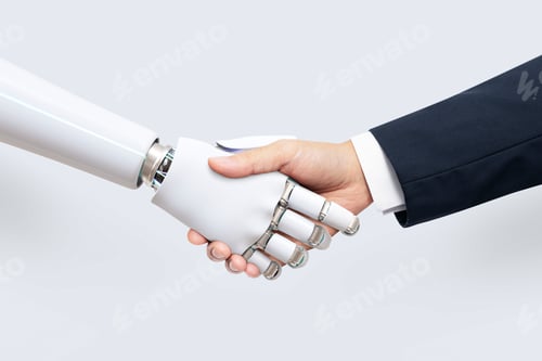 Preview: AI background business technology, digital transformation