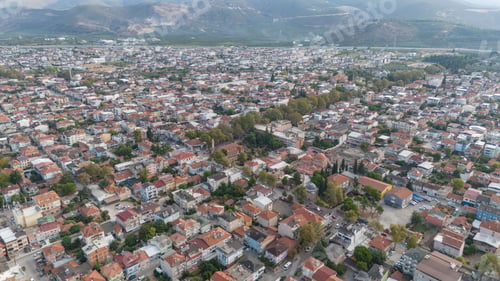 Preview: Aerial view of the historical city of Iznik by the Iznik Lake, Turkey.