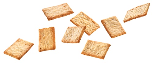 Preview: Crispbread, italian snack cookies isolated on white background