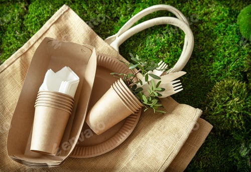 Preview: Eco-friendly, stylish, disposable, convenient, beautiful recyclable tableware.