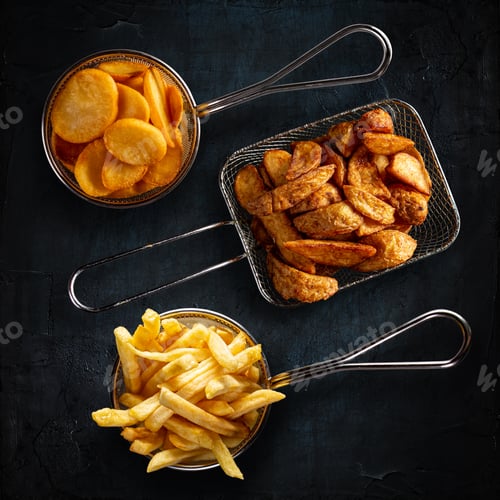 Preview: Different types of fried potatoes