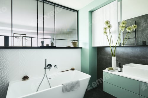 Preview: Stylish and creative minimalistic small bathroom interior design