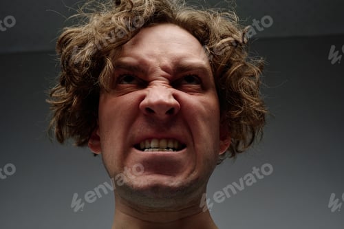 Preview: Face Of Angry Man Closeup