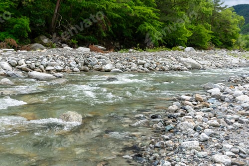 Preview: Mountain stream (Komukawa river, Yamanashi, Japan)