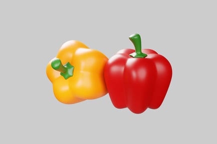 Aperçu: Poivrons rouges et jaunes