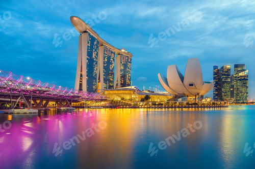Preview: Singapore View Of Marina Bay sands.