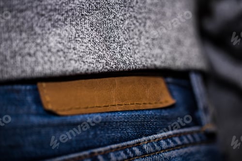 Preview: men jeans, rear view closeup