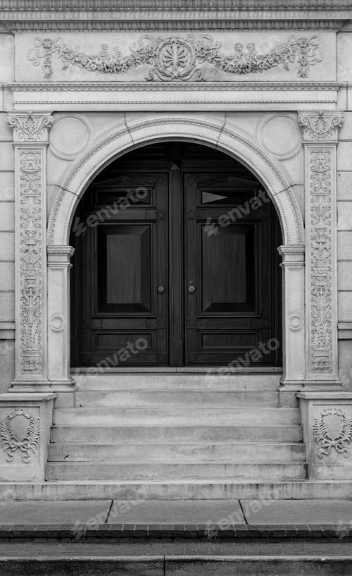 Preview: Big Black Wooden Door
