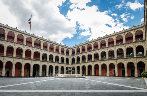 Preview: Palacio Nacional (National Palace) Fountain - Mexico City, Mexico