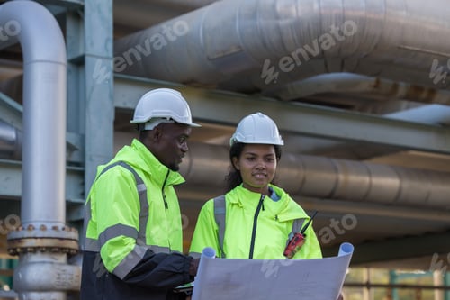 Preview: Engineer survey team checking construction project inspection work construction site
