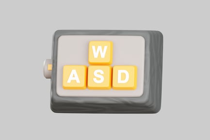 Preview: W a s d gamepad buttons