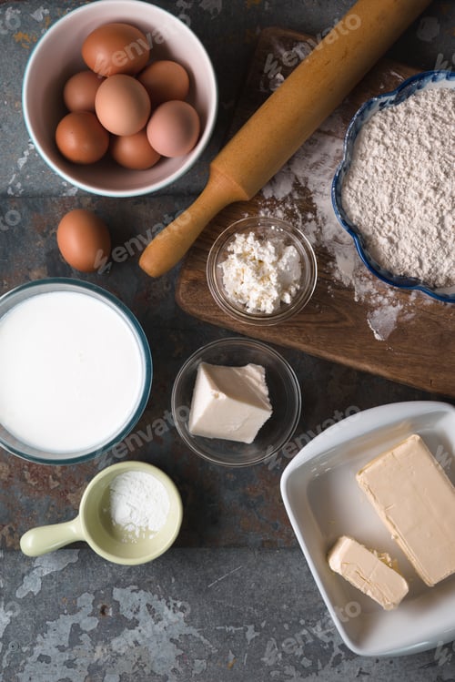 Preview: Recipe for the Georgian Khachapuri dish free space