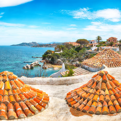 Preview: Captivating view of Porto Rafael resort. Awesome tiled roof of traditional houses