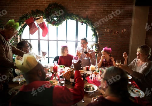 Preview: Family Together Christmas Celebration Concept