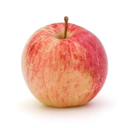 Preview: Red apple isolated on white background cutout