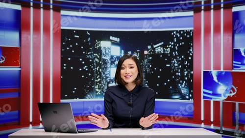 Preview: Media broadcaster hosting talk show late