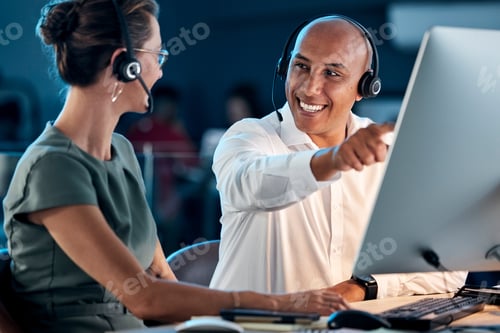 Preview: Call center, customer service and contact us, training and team leader help coworker, crm and commu