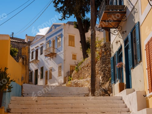 Preview: Symi Island, Greece islands holidays from Rhodos in Aegean Sea.