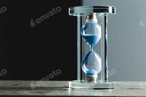Preview: Hourglass on dark background