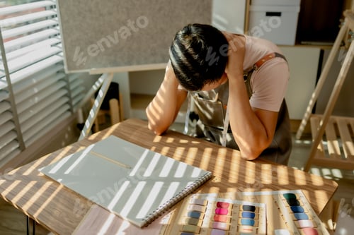 Preview: a fashion designer is under a lot of stress because he cannot figure out what his new collection wil