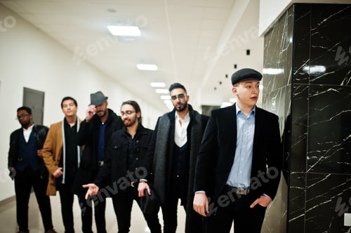 Preview: Multiethnic male bachelor mafia party
