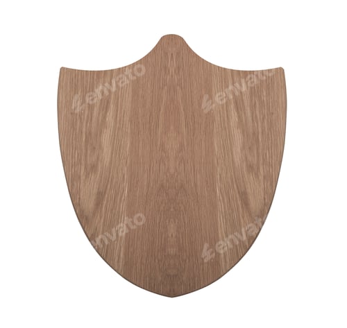Preview: Hunting trophy mount board for deer head isolated on white background
