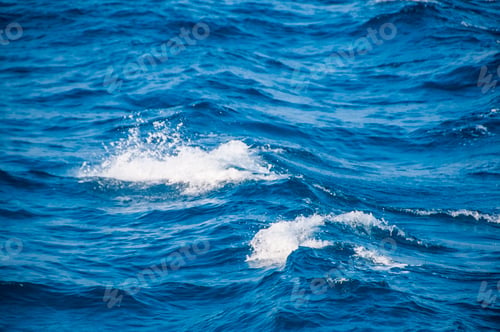 Preview: Ocean wave water background, Abstract blue sea water.