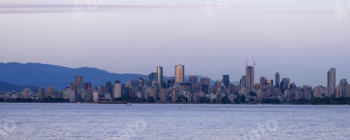 Preview: City Buildings on the West Coast of Pacific Ocean. Downtown Vancouver