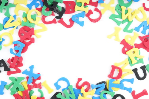 Preview: sponge rubber letters border