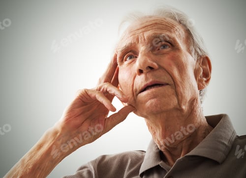 Preview: Portrait of elderly senior men