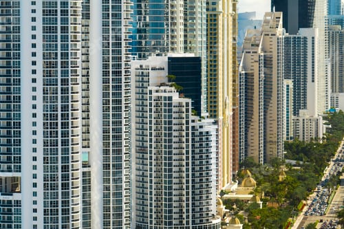 Preview: Expensive highrise hotels and condos on Atlantic ocean shore
