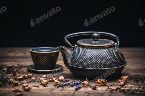 Preview: Cast iron teapot