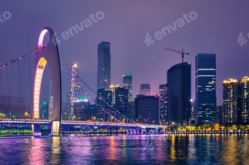 Preview: Guangzhou skyline. Guangzhou, China