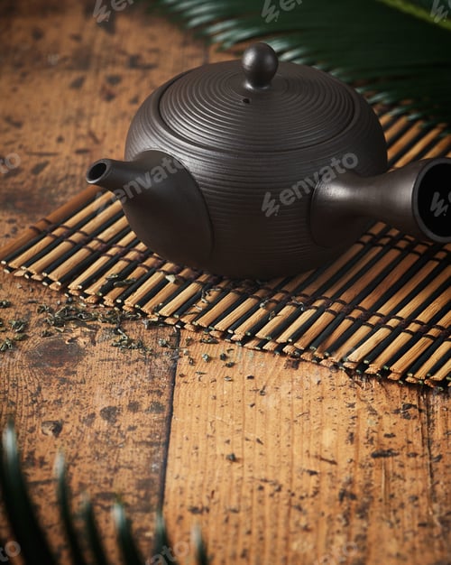 Preview: Tea pot, Kyusu, small used in making japanese green tea.