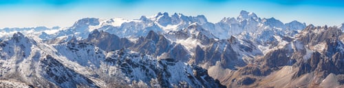 Preview: Mountain view in Ecrins national park from Col Des Muandes, France
